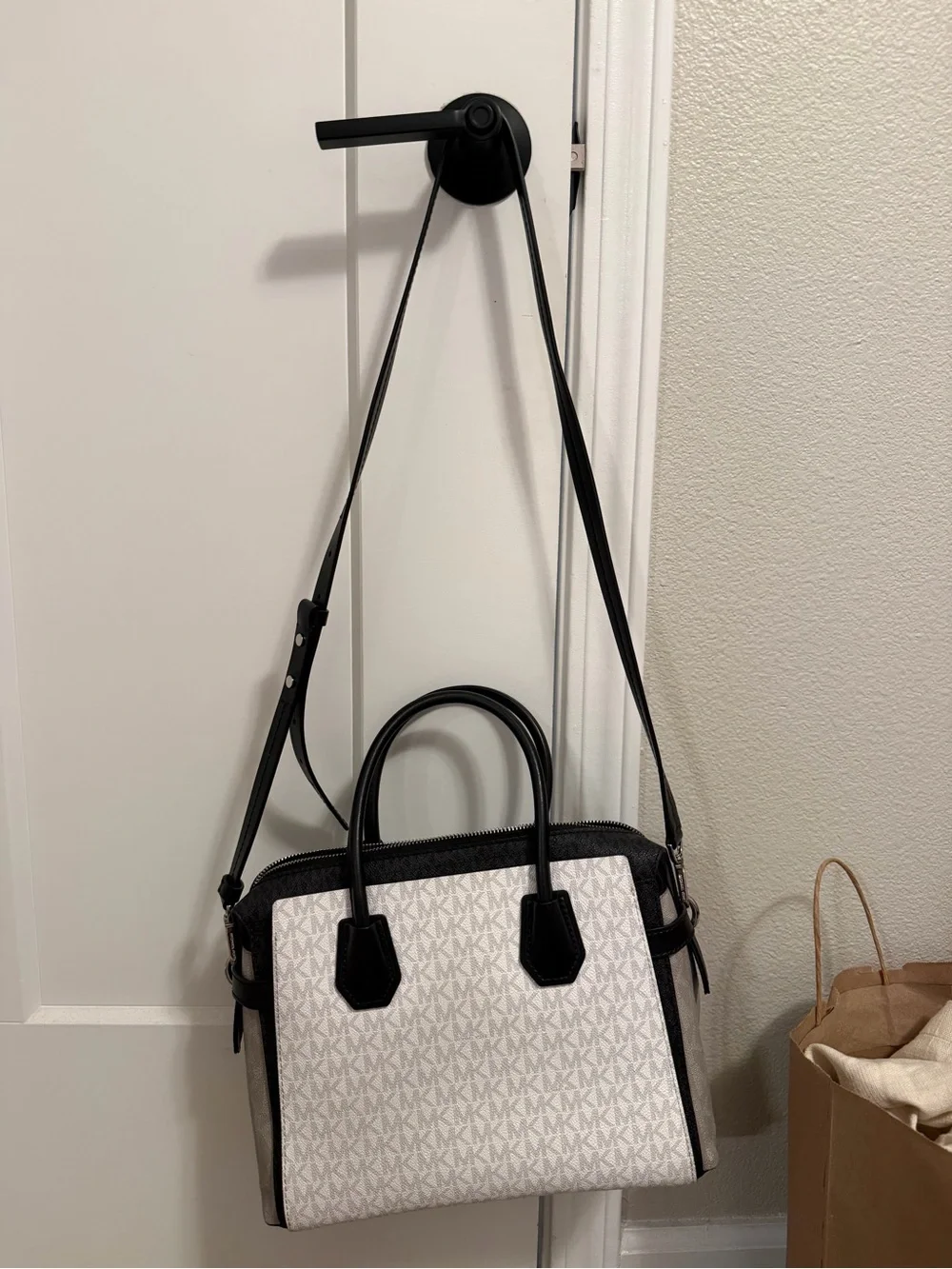 Michael Kors Mercer Medium Belted Satchel purse bag